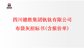 四川华体会 （hth）·官方网站-登录入口-HTH SPORTS
钒钛有限公司 布袋灰招标书(含报价单)