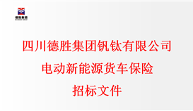 四川华体会 （hth）·官方网站-登录入口-HTH SPORTS
钒钛有限公司电动新能源货车保险招标文件