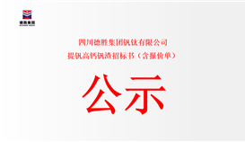 四川华体会 （hth）·官方网站-登录入口-HTH SPORTS
钒钛有限公司提钒高钙钒渣招标书