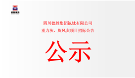 四川华体会 （hth）·官方网站-登录入口-HTH SPORTS
钒钛有限公司重力灰、旋风灰项目招标公告